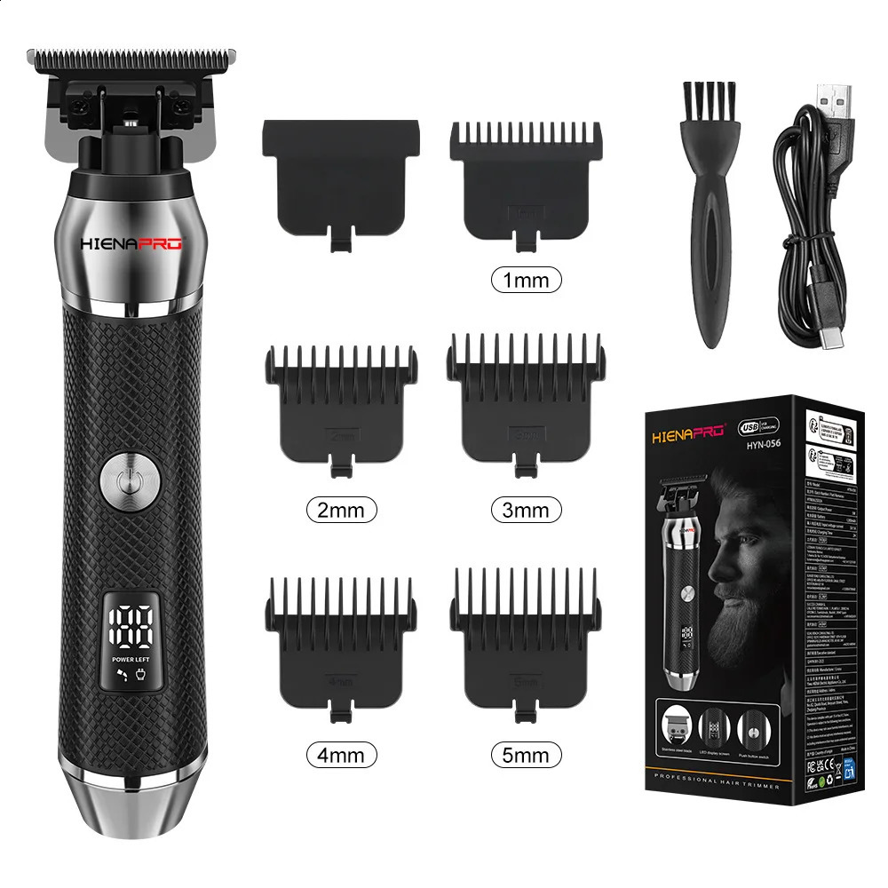 HIENA Hair Clipper For Men Professional Cordless Electric Beard Trimmer Mens Cutting Machine Portable Razor Shavers 260625