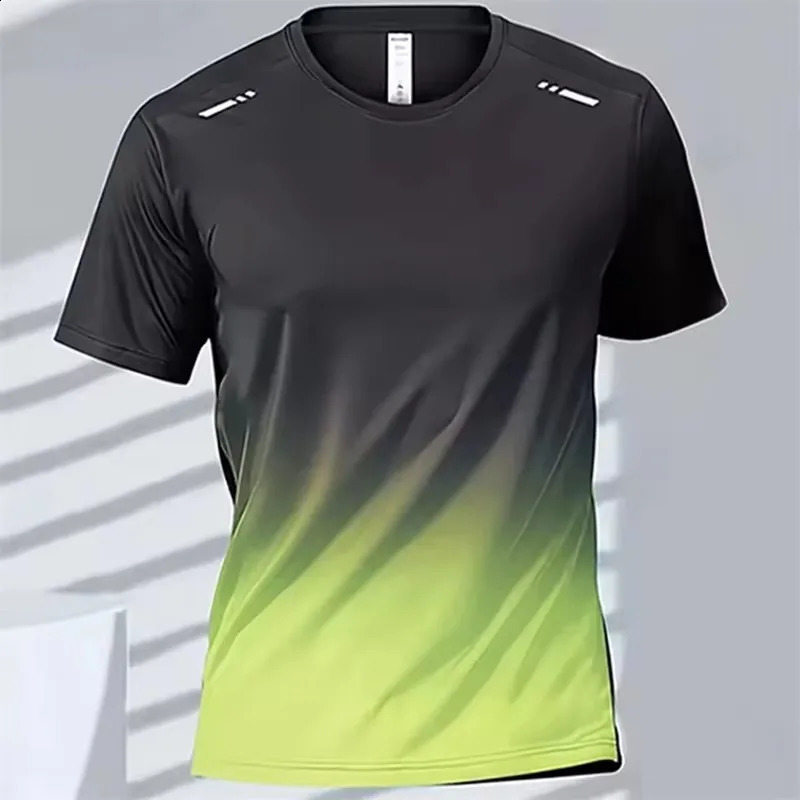 CHRLCK Mens Running Quick Drying T-shirts Breathable Hiking Fishing Tees Soft Elasticity Outdoor Sports Short Shirt Summer 260622