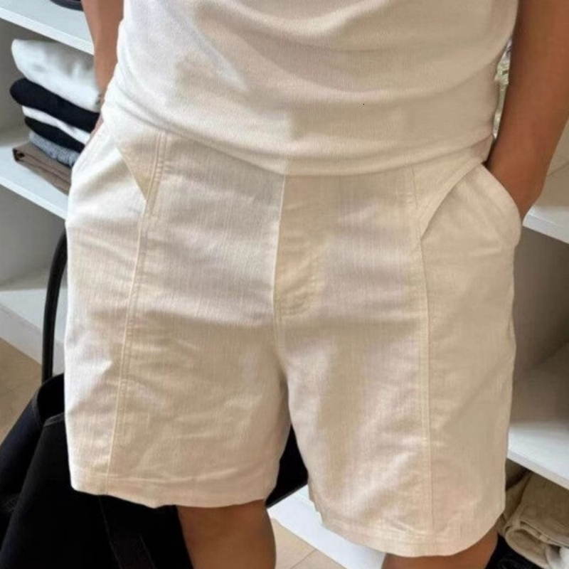 Oversized 5XL Mens Cotton Linen Shorts Pants Summer Soft Fit Breathable Solid Color Fitness Streetwear Clothes y260624
