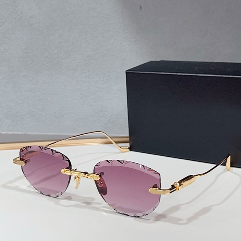 Mens designer reclusive sunglasses womens fashionable summer travel sun visors gradient lenses UV400 protective metal legs SOFRS III