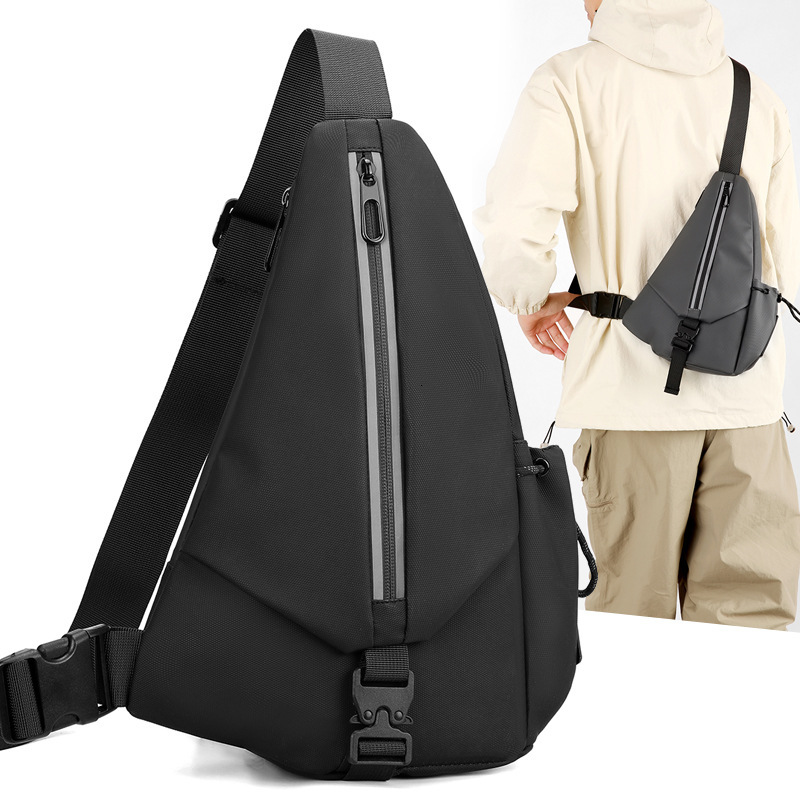 Water Drop Chest New Simple Fashion Large Capacity Crossbody Men S Casual Travel Bag High Quality Luxury Bag