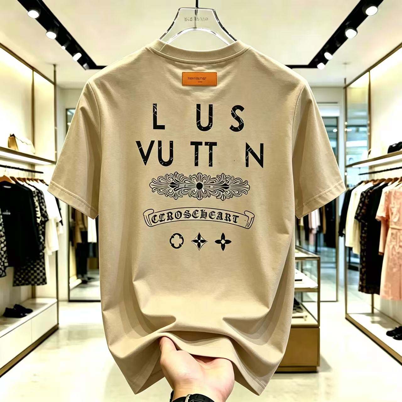 Designer T Shirt Elegance High-end Round Neck Hipster Fast Delivery Daily Wear Top Mens Clothes Refreshing Cotton Comfortable Fabric Sleeve Breathab
