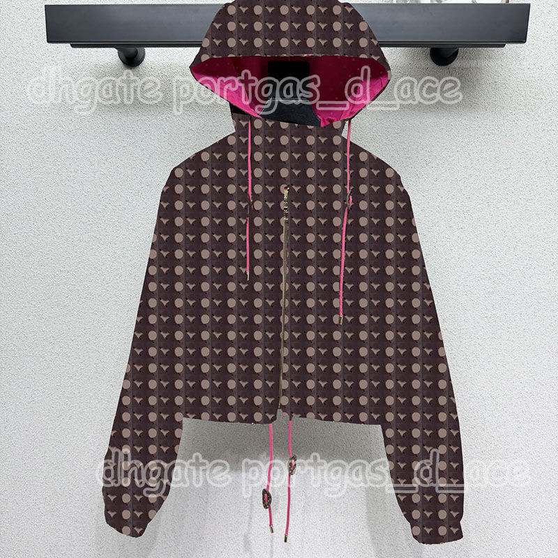 Veste de luxe à capuche imprimée pour femmes, manteau de styliste avec fermeture éclair, décontracté, Style urbain quotidien, vêtements d'extérie