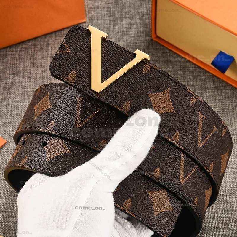 Top Quality Designer Initiales 40mm Reversible Belt Monogram Eclipse Canvas Leather Old Money Quiet Luxury Dress L0uis Belt Unisex For Men Women Cas