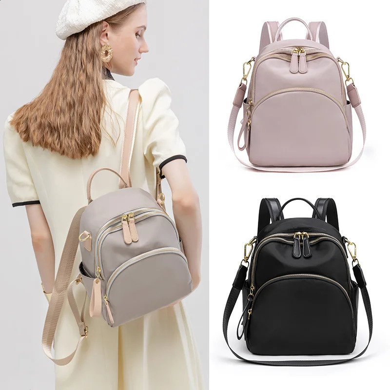 Fashion Backpack Bag for Women Female Bags Casual Stylish Oxford Cloth Waterproof Small Travelbag Portable Bookbags Cute n 260615