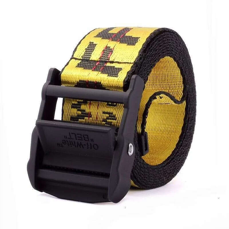 Offwhite belts desginer men Off Ehite New Fashion Luxury Woman Yellow White DesignerIndustrial style embroidery Canvas For Men And Womens Outdoor Sp