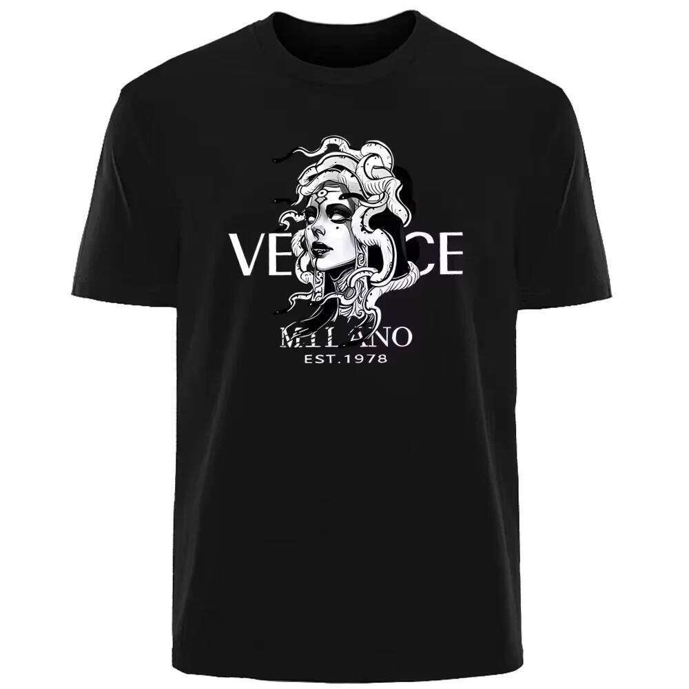 New Italian Popular Luxury Brand Summer Headshot Printing Daily Commuting Sports Men And Women The Same T-shirt 26Y0625