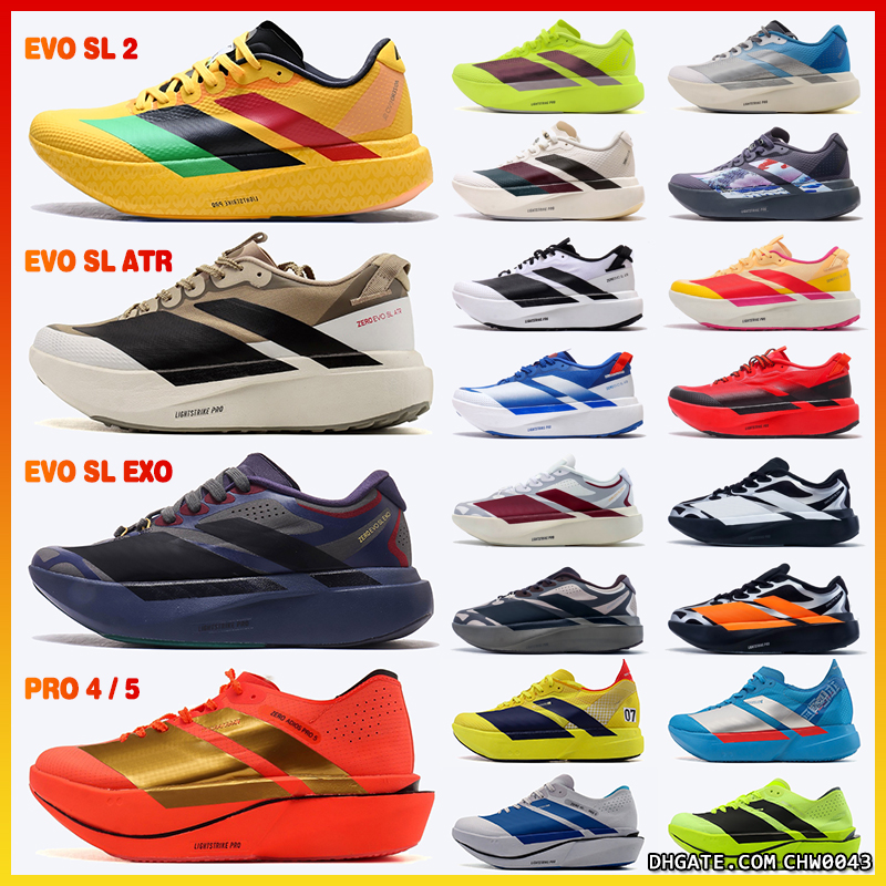 2026 New Model Evo SL 2 Zip Designer Running Shoes Zero Por 5 4 Built-in Carbon Fiber Evo SL Atr Exo Trainers Men Women Sneakers High Quality Chauss