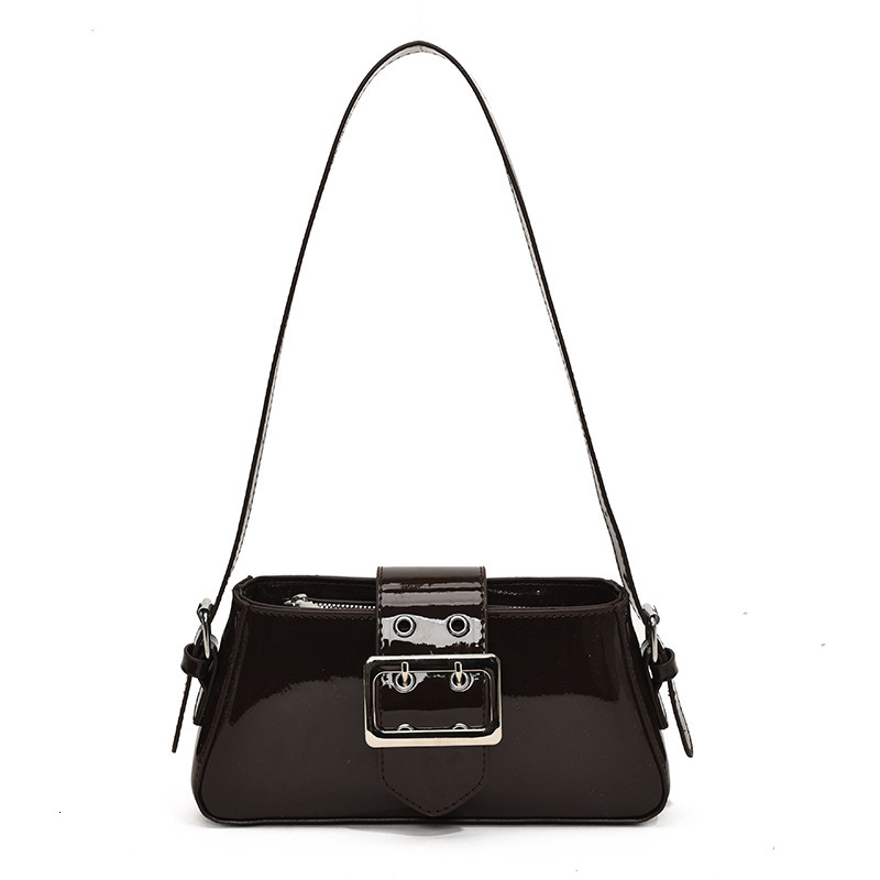 Bestseller 2026 Solid Color PU Trendy Personality Daily Fashion Simple Textured Women's Shoulder Crossbody Bag with Metal Buckle