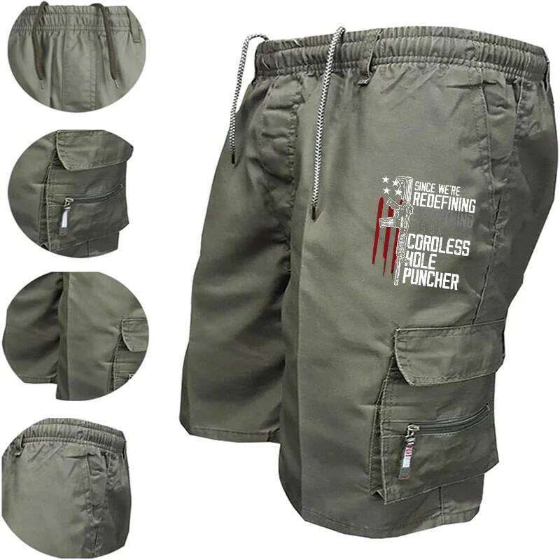 New fashionable multi - pocket men's loose pants stylish camouflage tactical fitness casual shorts 26Y0625