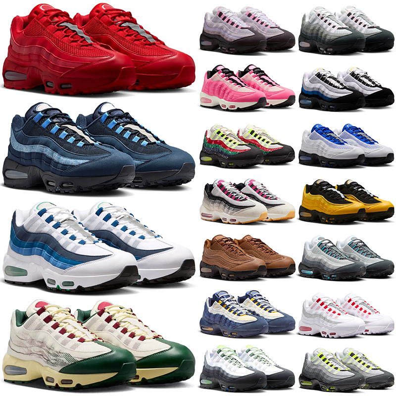 with box 95 95s designer running shoes for men women stylish sneakers durable sports outsoor sneakers triple black white navy blue red pink