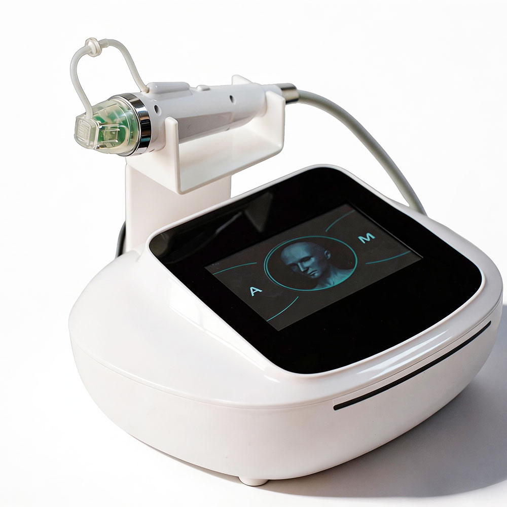 Portable Powered RF Microneedle Wrinkle Removal Facial Lifting Stretch Mark Removal Machine With 25P