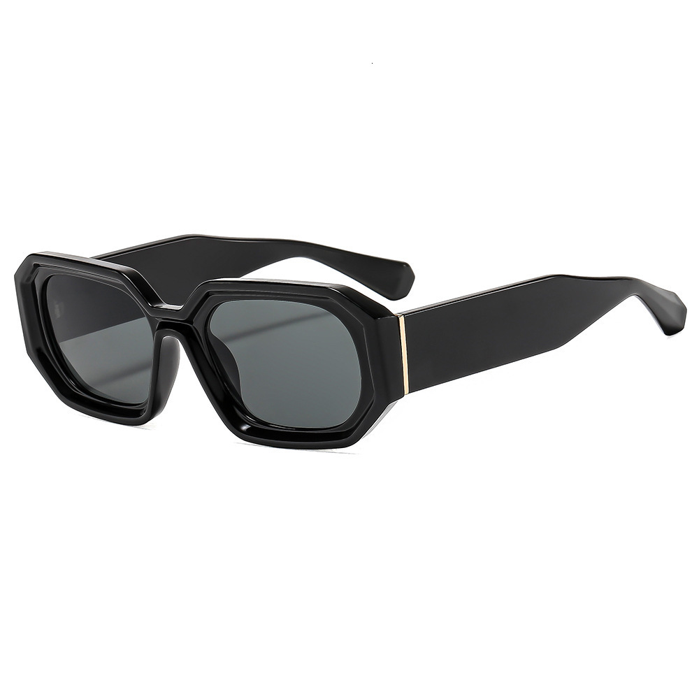 New Vintage Square Sunglasses Women, With Unique Angular Edges Small Frames, Suitable For Fashion Shows And Street Photography