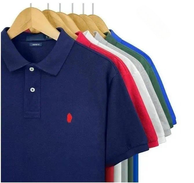 High Quality Spring Luxury Italy Men polos T-Shirt Designer Polo Shirts High Street Embroidery small horse Printing Clothing Mens Brand Polo Shirt s