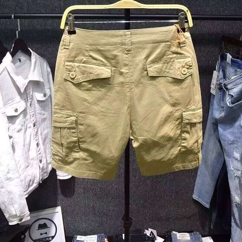 Retro Korean 2026 New Tooling Half Pants Wear-resistant Dirty Thin for Summer Cotton Outdoor Hiking Work Cargo Shorts 26Y0625