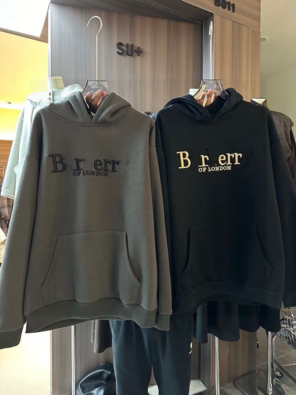 Men's and Women's Matching Embroidered Pure Cotton Letter Hoodie Sweater Fashion Casual Multi-Purpose M-3XL