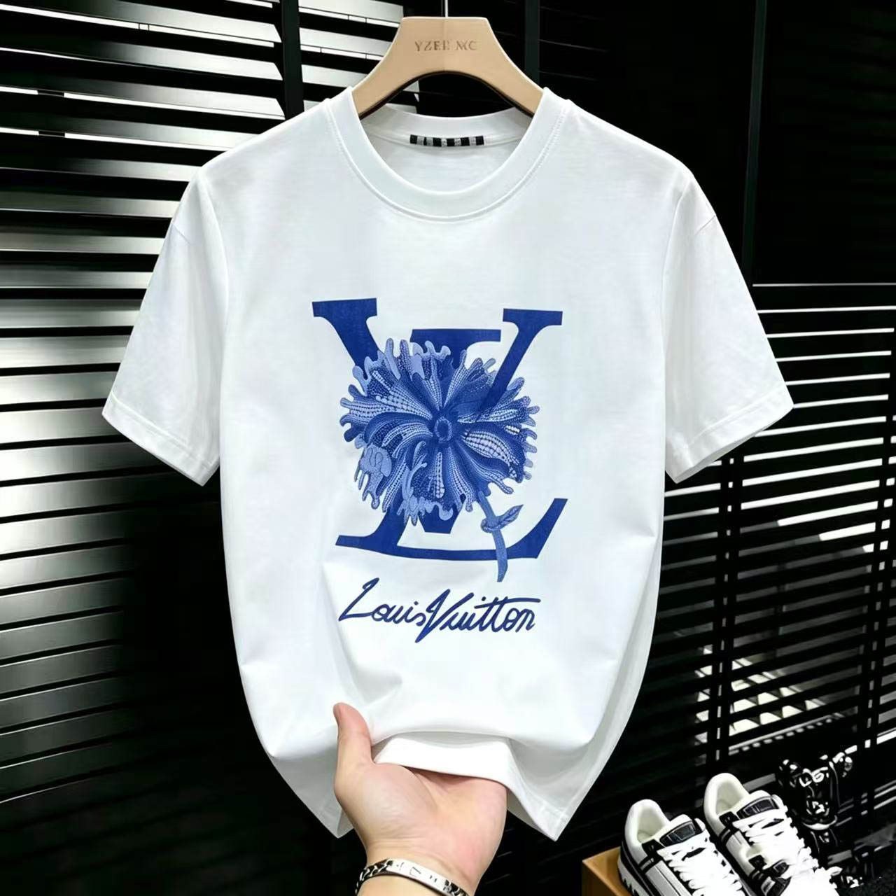 designer summer high quality cotton letter print tshirts mens and womens same style casual loose round neck short sleeves