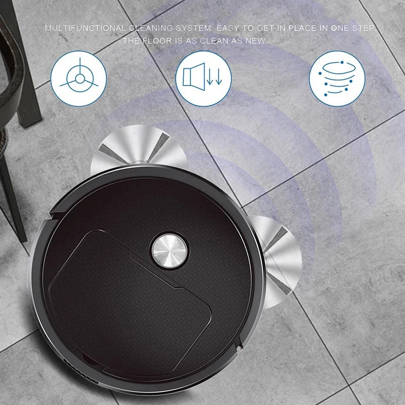 3 In 1 Smart Sweeping Robot Home Mini Sweeper Sweeping and Vacuuming Wireless Vacuum Cleaner Sweeping Robots For Home Use 260625