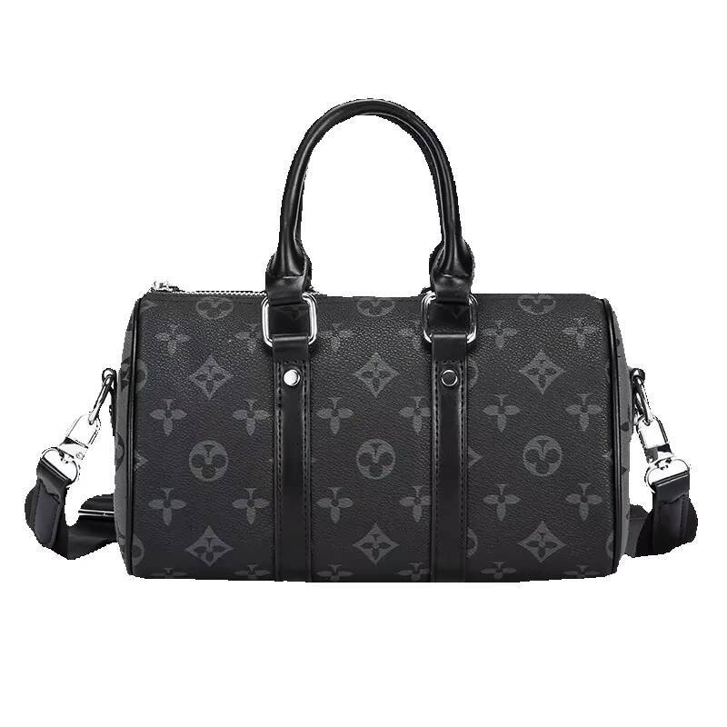 2026 Men's Genuine Leather Pillow Women's Boston Business Travel New Handheld Single Shoulder Crossbody Versatile Bag A214