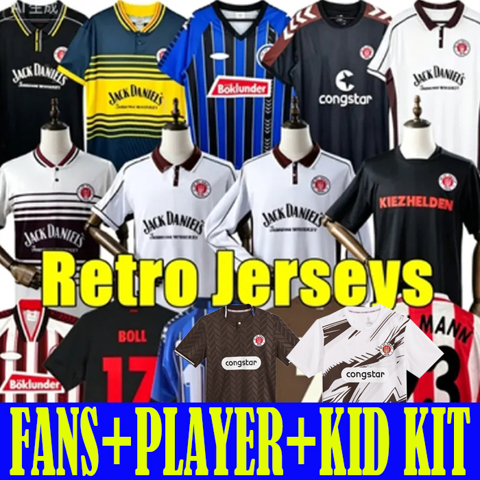 2026 2027 FC ST. Pauli mens Retro soccer jerseys 2013 14 15 LOTTER BOLL LARSSON Scharping WEHLMANN 96 97 98 99 00 26 27 Home Vintage Classic mens