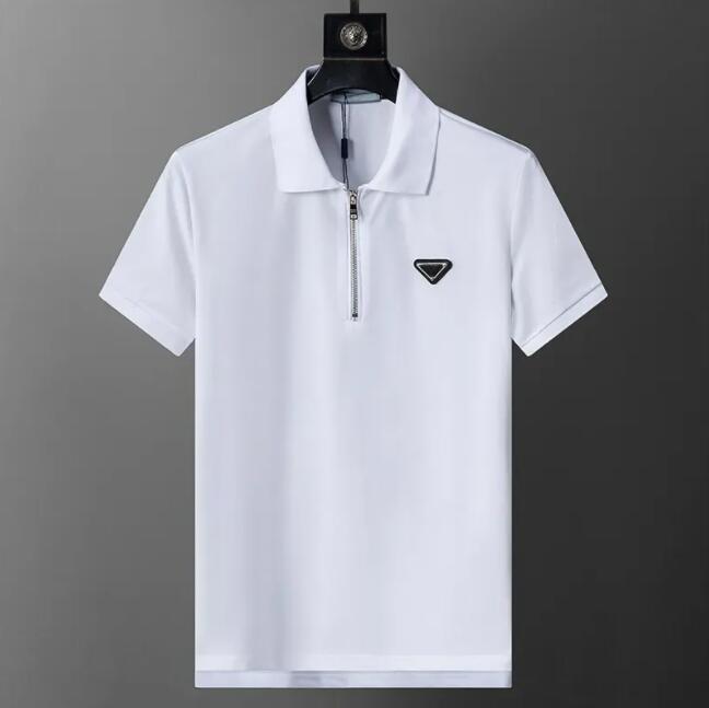 Mens Polo T Shirts Short Sleeved Shirt Summer Polo Shirts Letter Print Casual Designer Polos Men Asian size M--XXXL-image-1112075685
