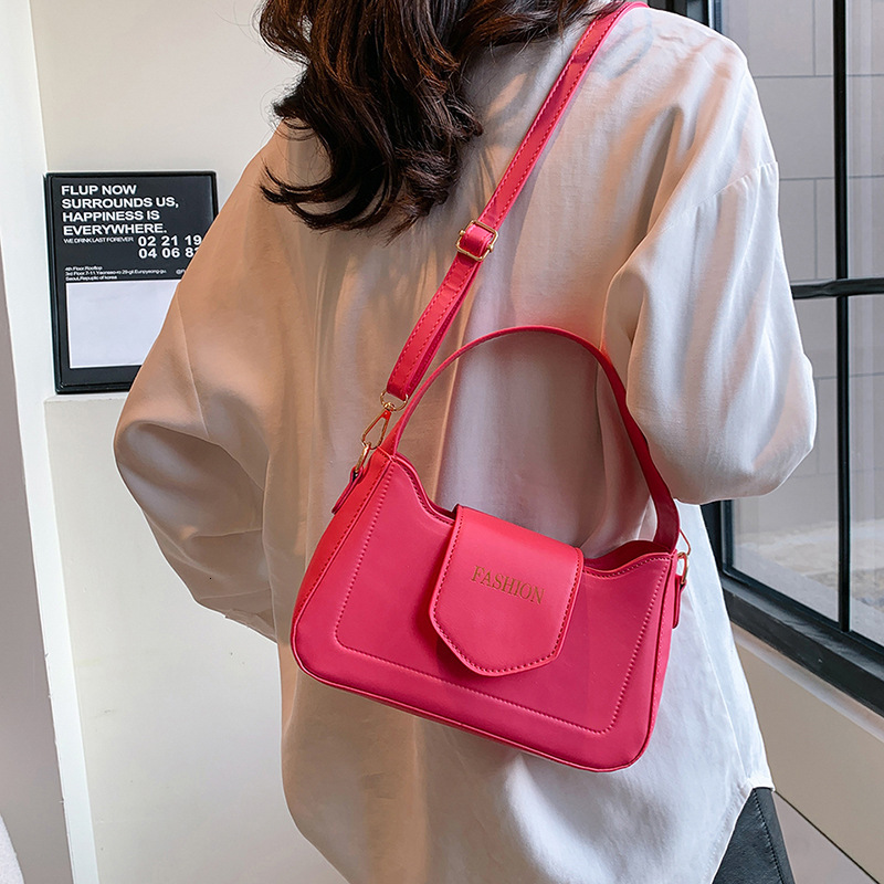 Summer New Korean Style Women PU Flip Top Small Square Bag, High-End Texture Versatile Shoulder Crossbody Simple Fashion Handbag