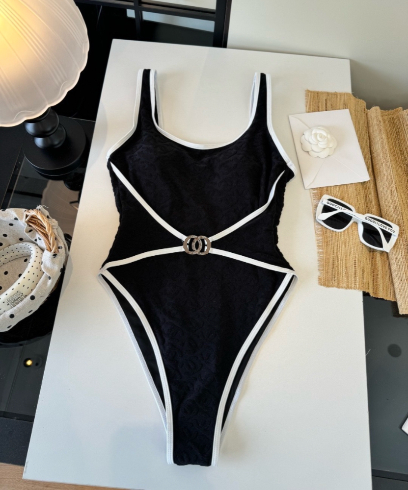 Luxury Designer Swimwear Collection Women Double Strap Bikini 2 Piece Set Sexy High Cut One Piece Bathing Suit Summer Beach Outfit