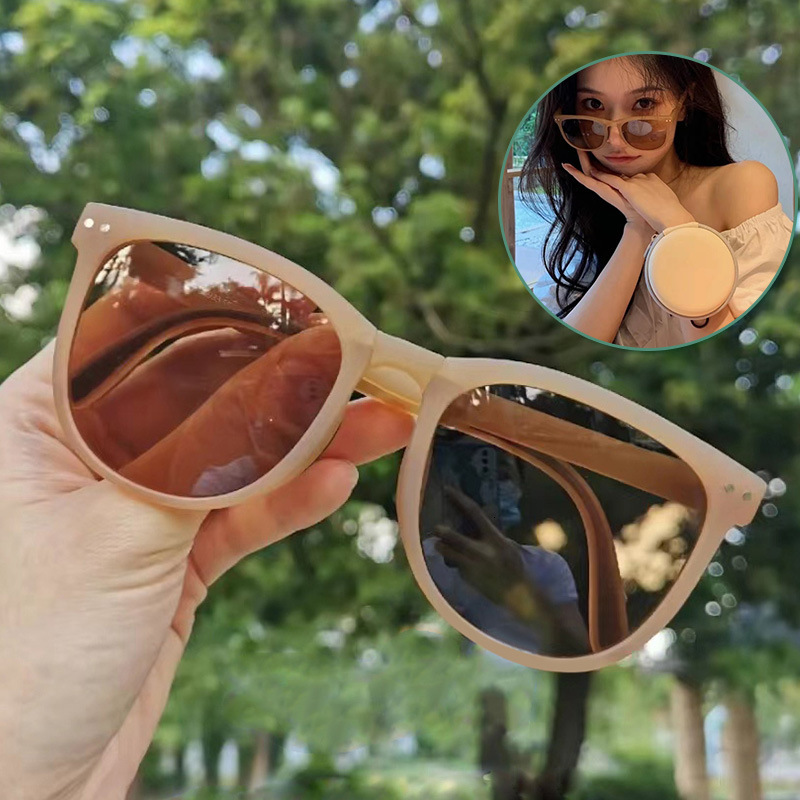 New Jiao Brand Foldable Sunglasses For Women, New Sun Protection Glasses, Trendy Fashionable, Popular On And Douyin