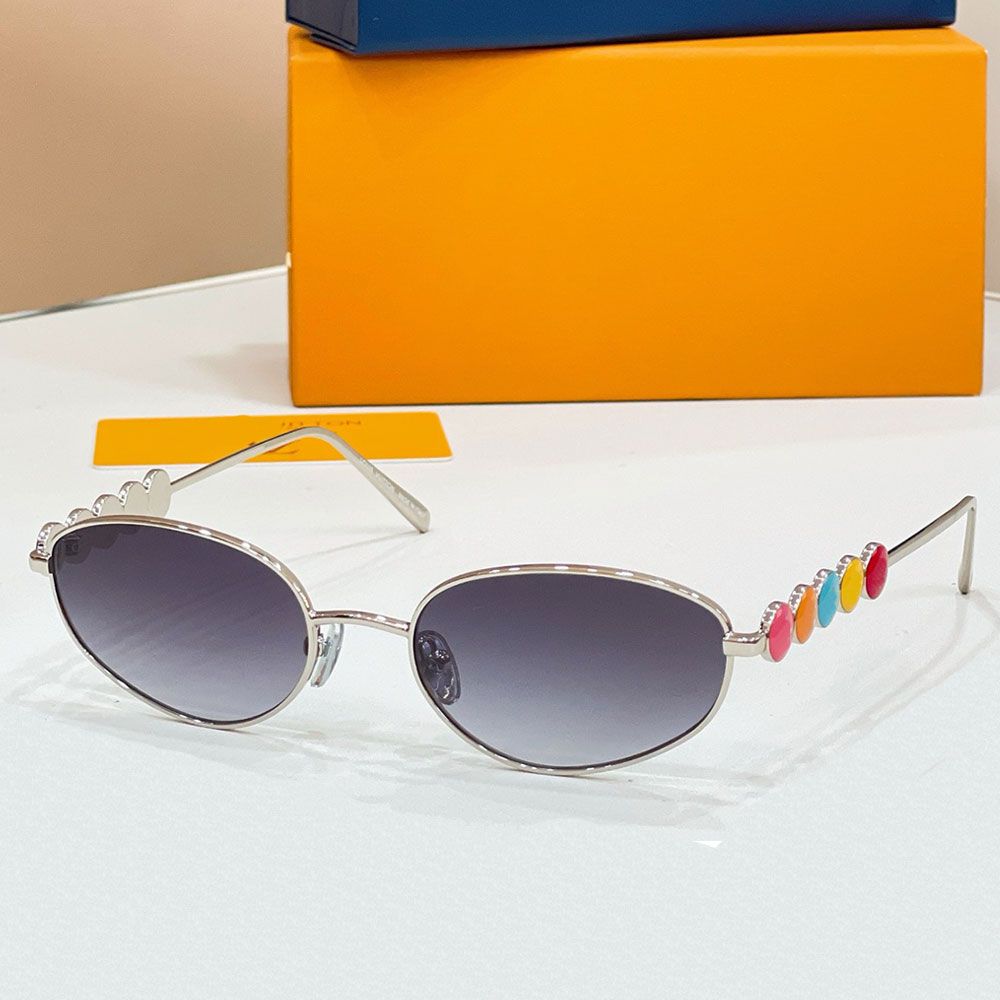 Designer Oval Sunglasses For Women Beach Trendy Classic Square Metal Legs Letter Design Top Quality Eyeglasses Oval Luxury Monogram Sunglasses Z3179