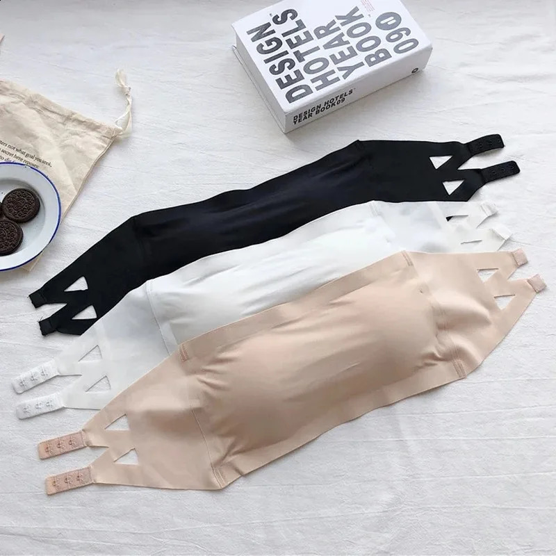 Seamless Strapless Bra Womens Tube Top Invisible Underwear Sexy Tops de Mujer Lingerie Wireless Bandeau Comfortable Bra260624
