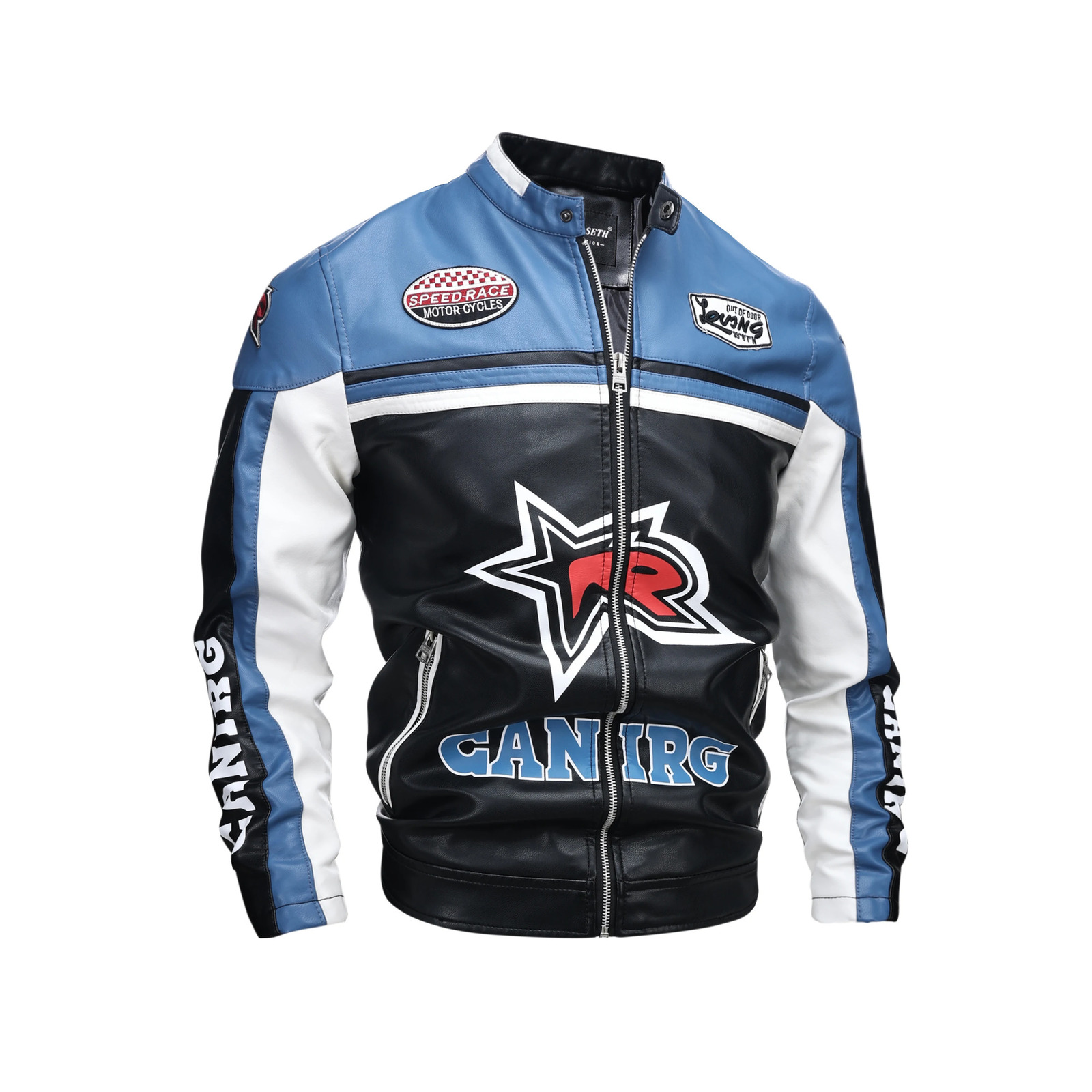 Mens Leather Jackets Autumn Casual Motorcycle PU Jacket Biker Leather Coats Clothing EU Size 260624