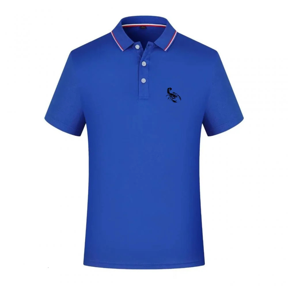 2026 Mens Classic Polo Shirt Short Sleeve Green Print Comfortable Casual Daily Wear Tee 260624