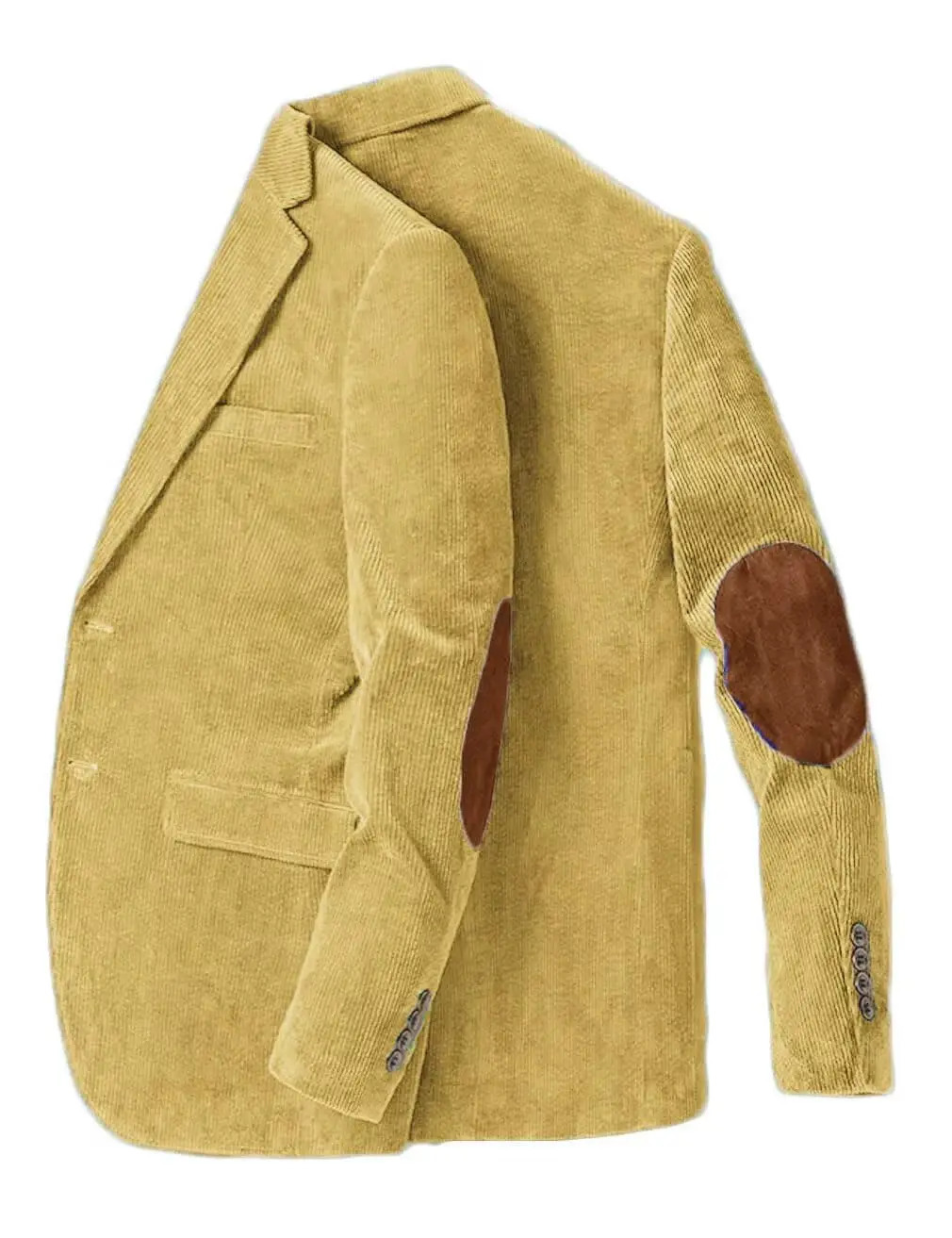 Mens Corduroy Blazer Single Breasted Jacket with Elbow Patch Business Casual suit pants Spring Fall Sport Coats 260624