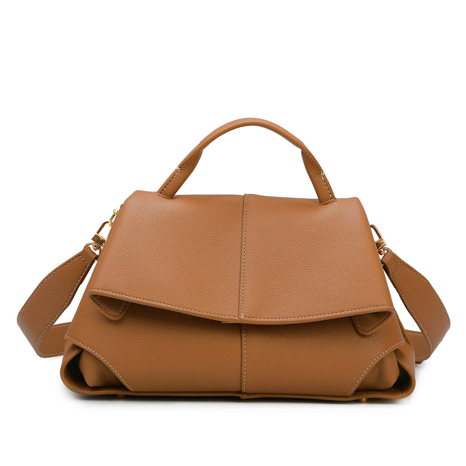 Evening Bags Forr Women Premium Smile Retro Commuter Leather Handbag Fashion Personality Shoulder Messenger Bag Unique Texture Simple Versatile