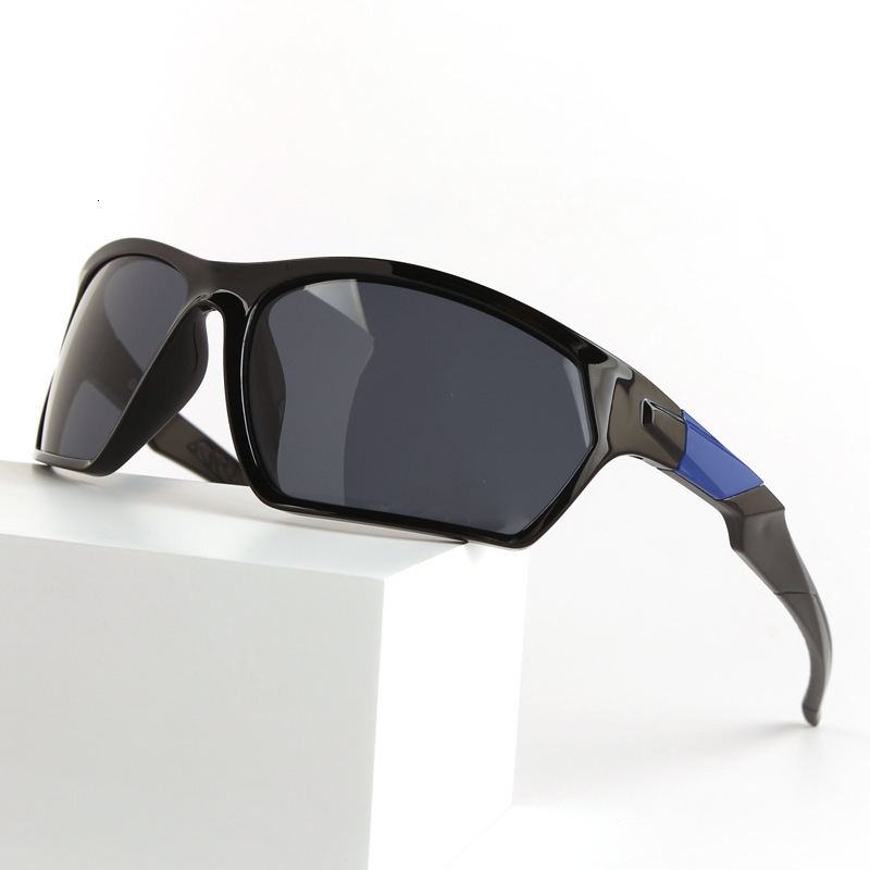 New Stylish Oval Large-Frame Sports Glasses Outdoor Cycling, Running, Driving, Trendy And Versatile Protective Sunglasses For Men