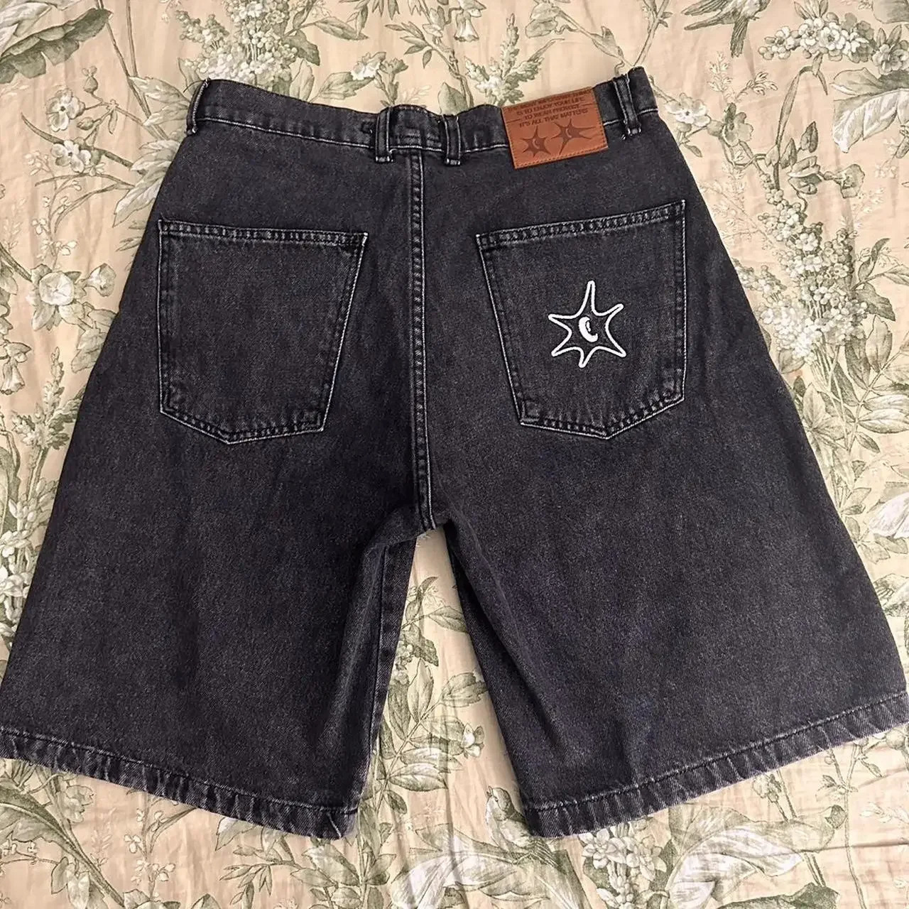 PROTECT Shorts Y2K Pants Gothic Hip Hop Letter Embroidery Retro Black Baggy Denim Gym Shorts Mens Womens Basketball Shorts 260624