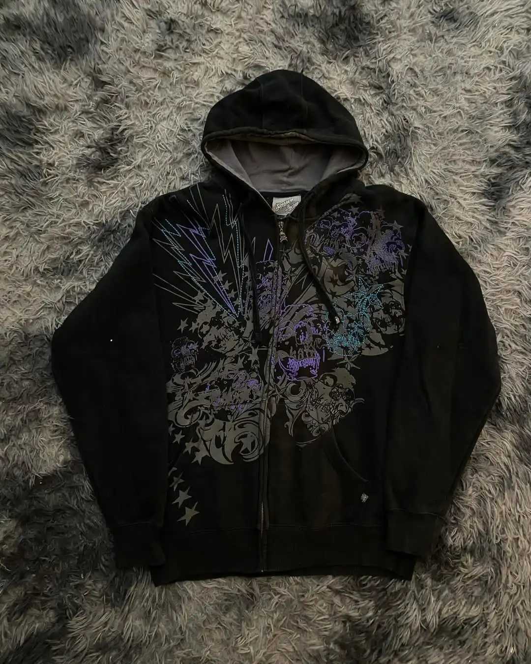 Men Zip Up Y2k Hoodie Cotton Fleece Man Printed Pullover Warm Streetwear Casual Sweatshirt Multiple Designs Free Shipping T260622