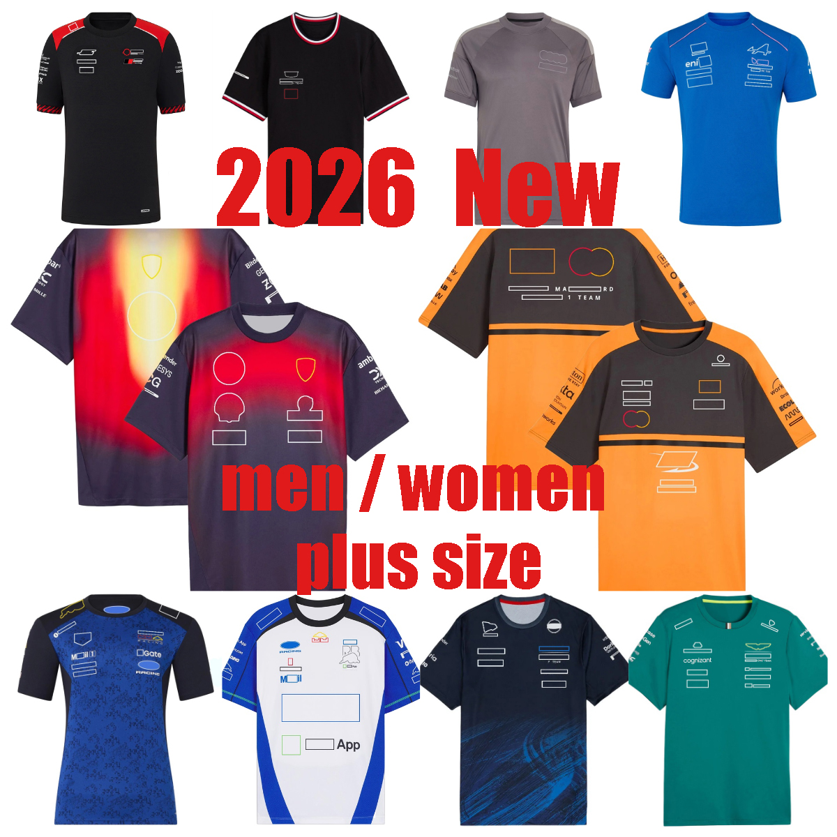 High Quality F1 2026 T-shirt New season Formula 1 Racing Men Team Polo Shirt jerseys Motorsport Fans Replica Polo Shirt Unisex Team Logo Quick-dryin