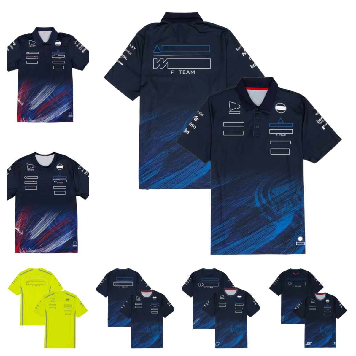 2026 F1 new racing suit lapel polo shirt full width printed quick drying car enthusiast short sleeved T-shirt Formula team same quick drying lapel s