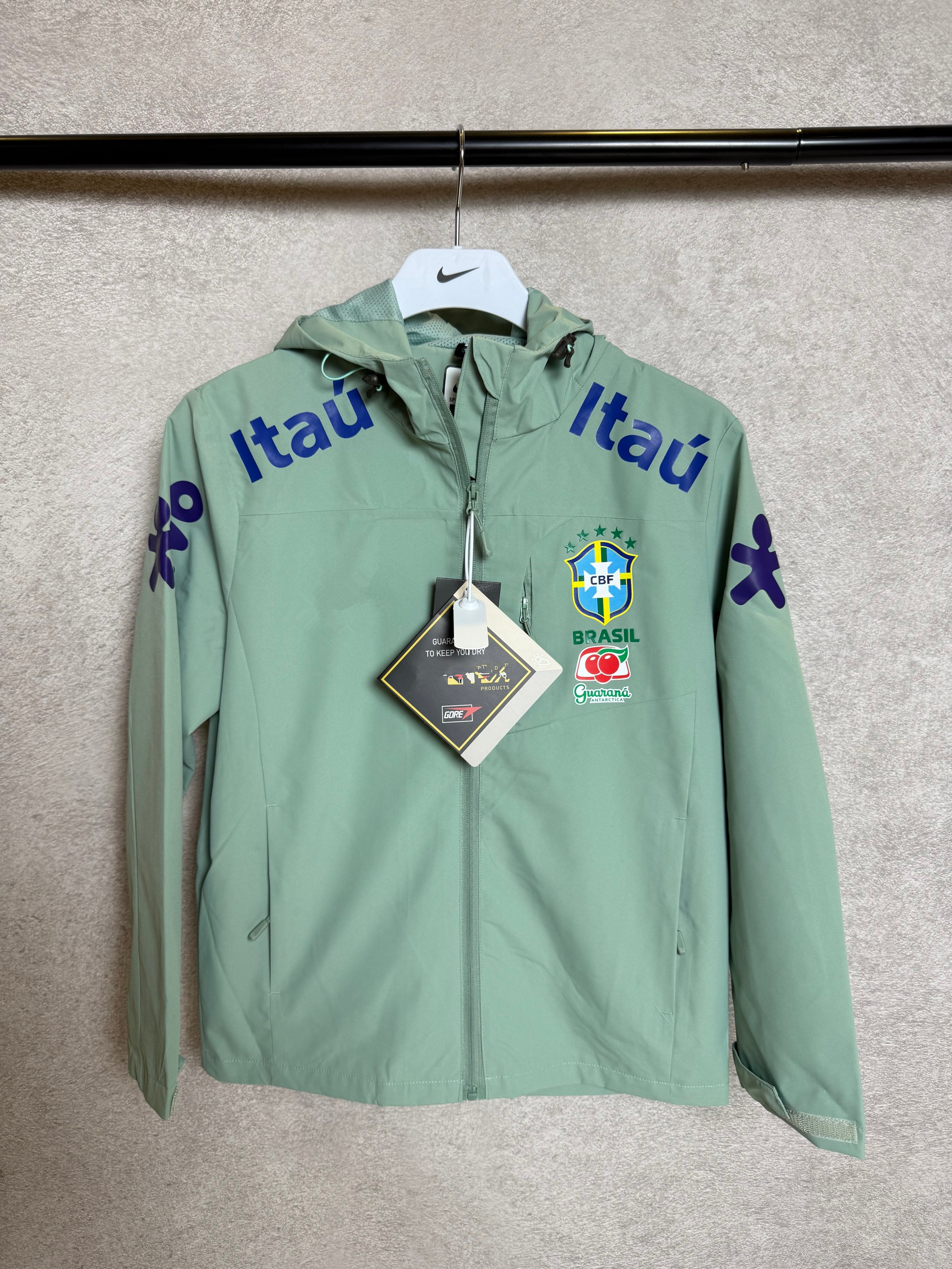 Veste Bresil Soccer Coat Thin Windbreaker Brazil Windbreaker Jacket Lined Cotton Brazil Jacket Men Ladies Trend Designer Team Football Casual Sports