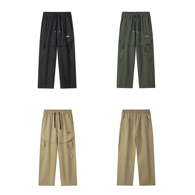 Pantalones de correr para hombre, pantalones Cargo informales de algodón, ropa de calle para hombre, pantalones de paracaidista con función de piern
