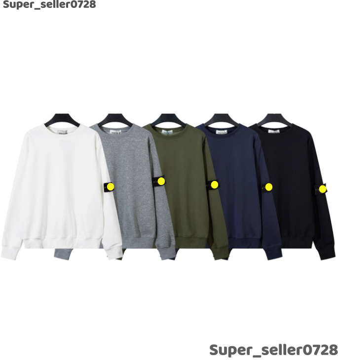 Stones Men Hoodies Cargo Jumper Long Sleeve Jacket Designers Mens Cotton Sweatshirt Compass Logo Unisex Casual Brand Pullover O-Neck Colors Tops Sto