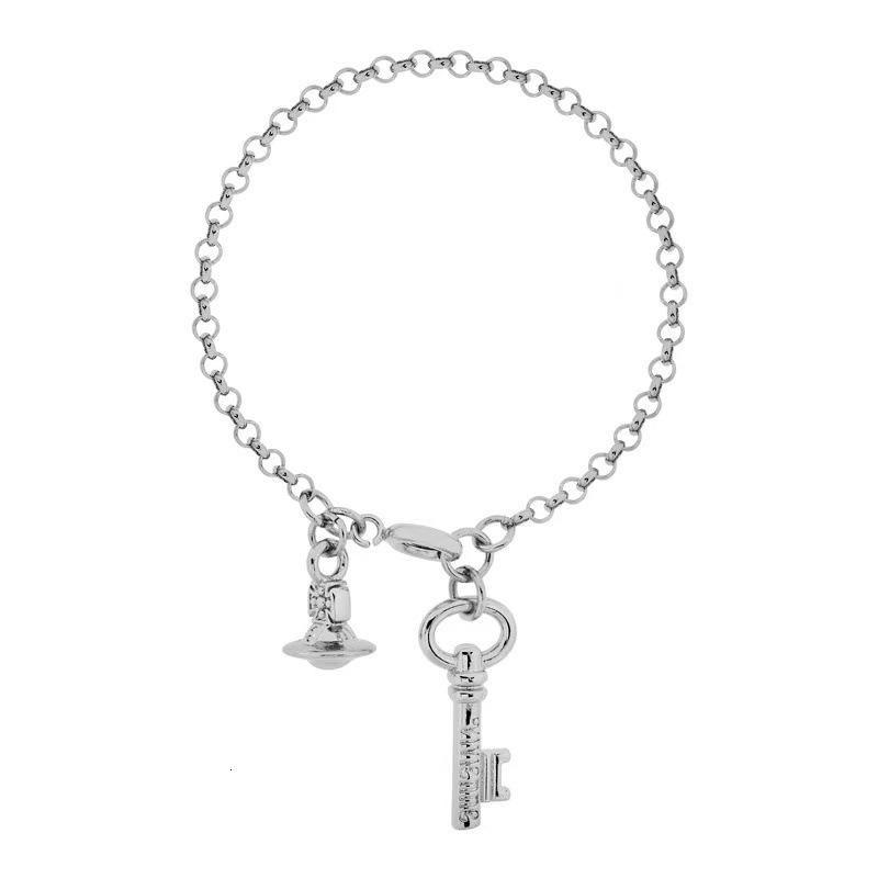 Saturn Jewelry Designer Vivienneewestwood Vivi Ennewestwood Luxury Bracelet For Woman Men Luxe Bangle Queen Mother Saturn Key Bracelet Exquisite Bra