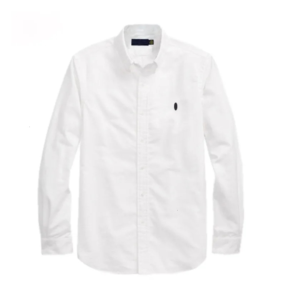 Ralphyluarrent Long Sleeve RL Men's Designersummer Horse Embroidery Polos Tops Ralphylaruent Shirt Casual Streetwear Solid Color Blouse Busines