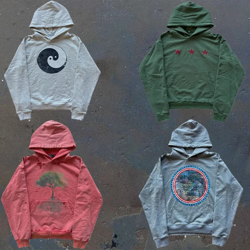 Y2K Hoodie Fashion Vintage Alphabet print pattern Goth Oversized Hoodie Sweatshirt Men women Hip Hop Comfortable Streetwear TOP 260625
