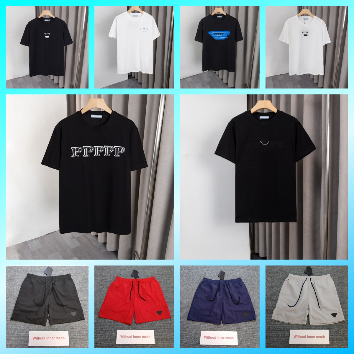 Priadda T Shirt Mens Desinger Shirts Luxury Brand Desing Tee Tshirts sweater sweatshirt For Women and Men shorts