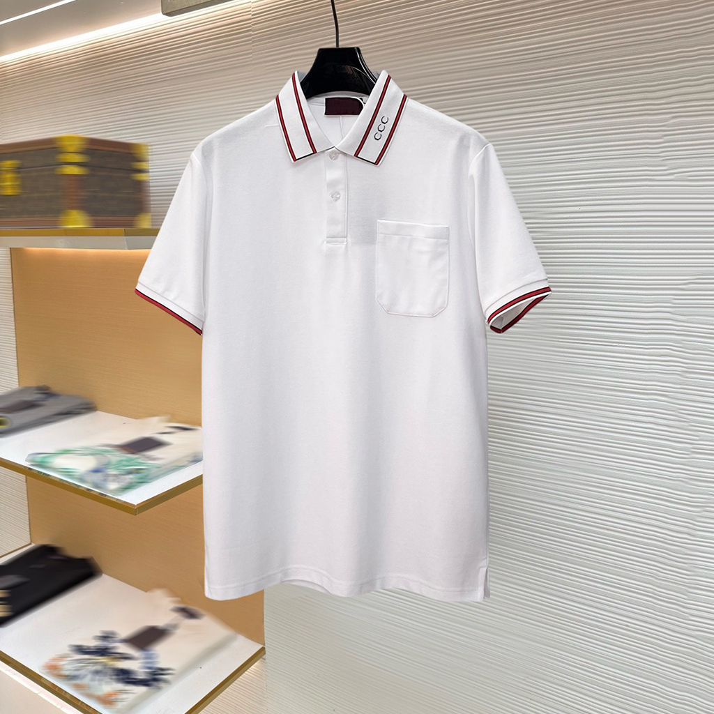 Camicia da uomo di design di alta qualità Polo da uomo T-shirt da donna T-shirt da donna con ricamo lettera camicia a maniche corte alla moda per fe