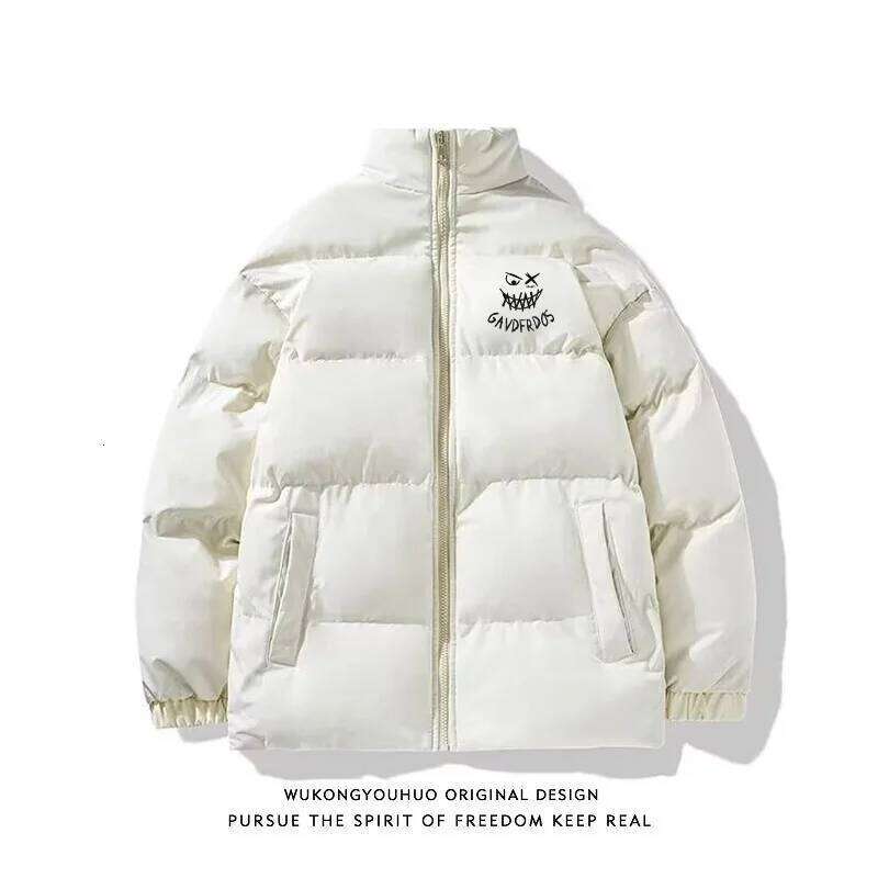 Down men's 2025 new thick couple trendy brand warm winter oversized cotton jacket W260626