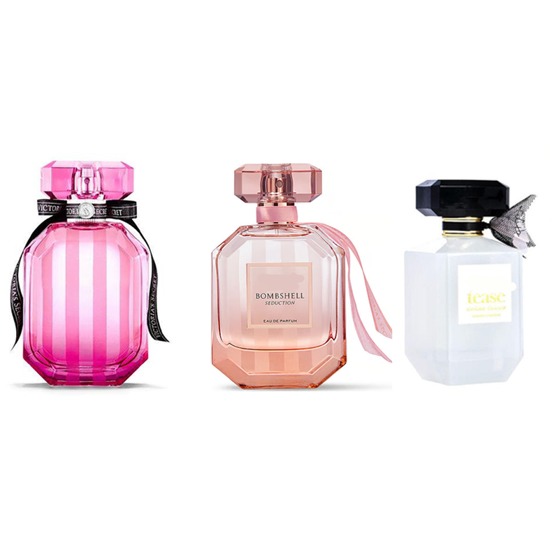 Long Lasting Parfum Spray Women Transparent Pink Striped Octagonal Perfume Bottle Black Silk Ribbon Decor Elegant Daily Dating Fragrance Spray Party