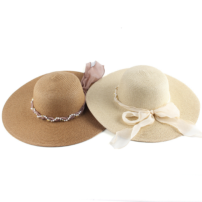high-end beach hat classic straw outdoor sun hat women's spring-summer straw with wide brim for protection,vacation dome sun hat